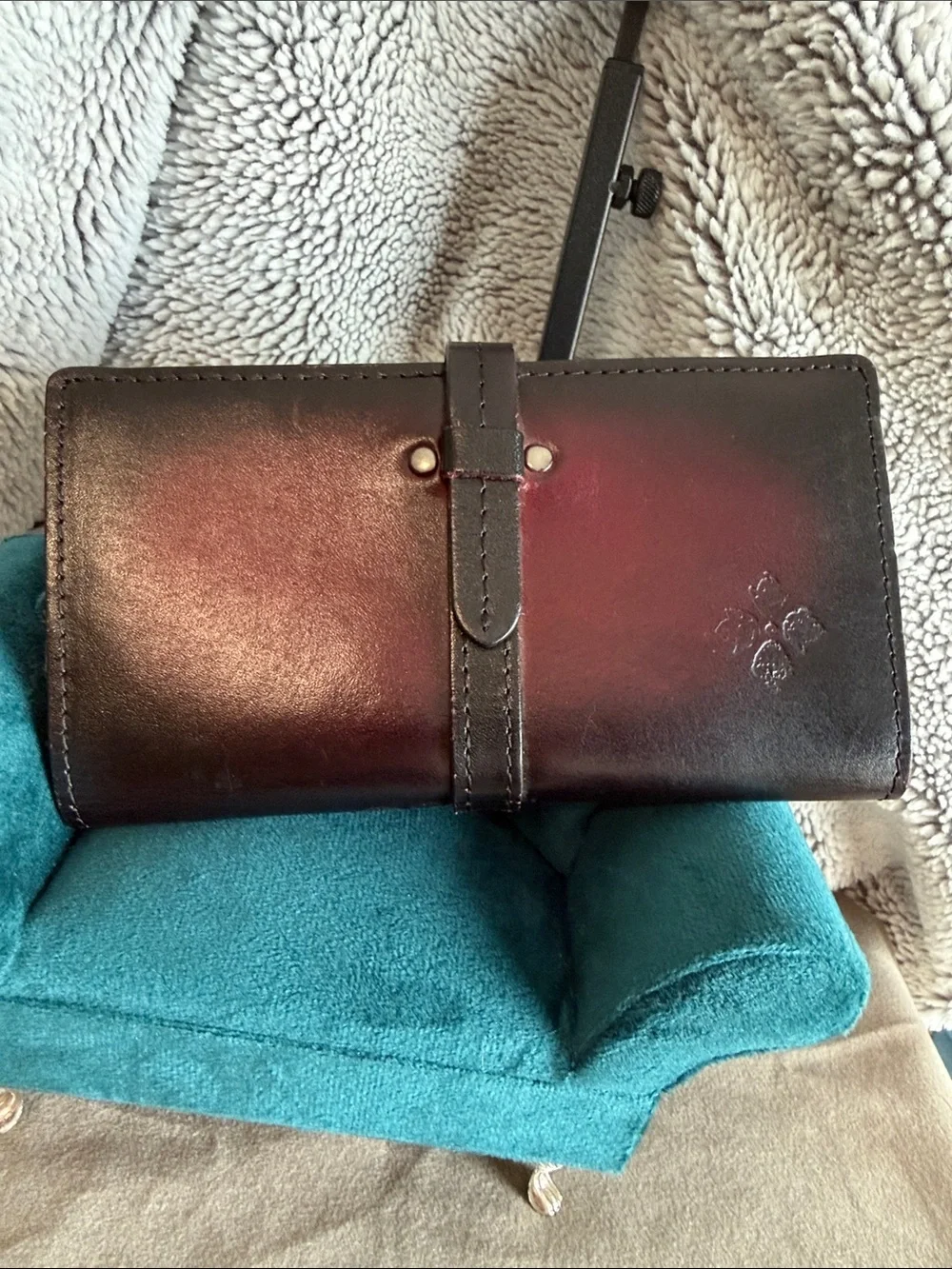 Patricia Nash Oxblood Leather Wallet